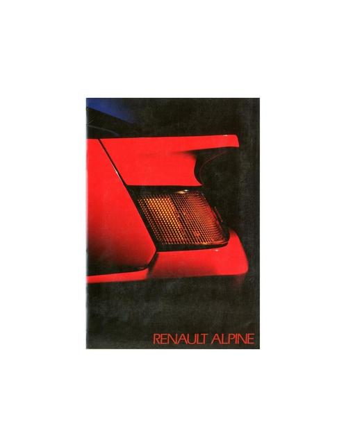 1985 ALPINE GT V6 BROCHURE NEDERLANDS, Livres, Autos | Brochures & Magazines