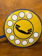 Insegna Telefonica Vintage Bifacciale Serigrafata con Staffa