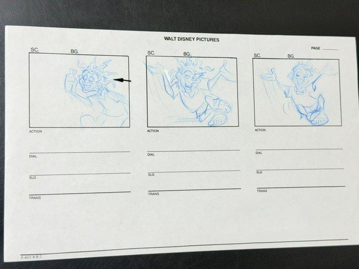 Walt Disney - Productie storyboardpagina met de hand, Collections, Disney