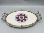 Art Deco dienblad - Dienblad - Metaal, Keramiek