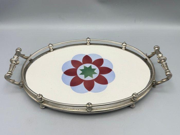 Art Deco dienblad - Dienblad - Metaal, Keramiek, Antiek en Kunst, Kunst | Designobjecten