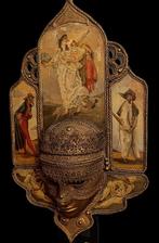 Carnavalsmasker - stile Bauta, dipinti di personaggi della, Antiek en Kunst