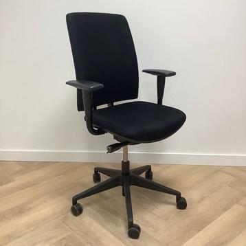 Tweedehands Ergonomische bureaustoel, zwart, Huis en Inrichting, Bureaustoelen, Ergonomisch, Gebruikt, Zwart, Bureaustoel