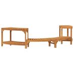 Spa Omgeving Acaciahout Bruin | Retour Deal | 272x120cm, Tuin en Terras, Verzenden, Nieuw, Vast