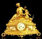Pendule - Ancient Rome - huge mantel clock Cupid the