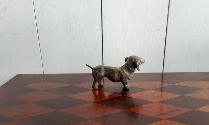 P. Chenet - Figuur - Teckel - Brons, Antiquités & Art, Curiosités & Brocante