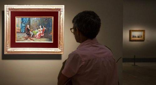 Pablo Salinas (1871-1946), Toegeschreven aan - Scena galante, Antiek en Kunst, Kunst | Schilderijen | Klassiek