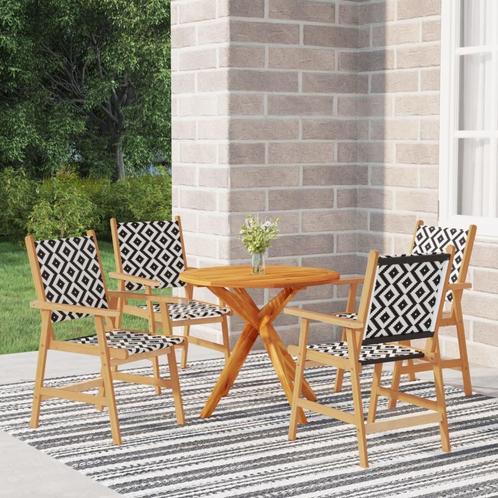 vidaXL 5-delige Tuinset massief acaciahout, Tuin en Terras, Tuinsets en Loungesets, Tuinset, Nieuw, Verzenden