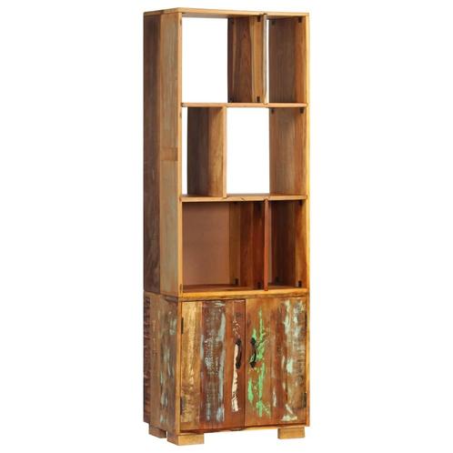 vidaXL Boekenkast 60x35x180 cm massief gerecycled hout, Maison & Meubles, Armoires | Bibliothèques, Envoi