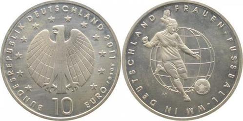 Duitsland 10 Euro 2011 Entwurf v Hoyer Frauen voetbal mit..., Postzegels en Munten, Munten | Europa | Niet-Euromunten, België