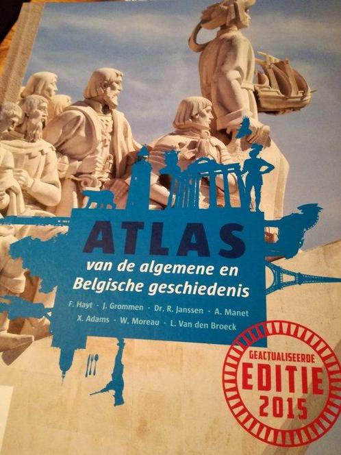 Atlas van de algemene en Belgische geschiedenis, Boeken, Schoolboeken, Gelezen, Verzenden