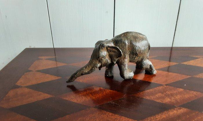 P. Chenet - Beeld, Olifanten - 6.5 cm - Brons, Antiek en Kunst, Curiosa en Brocante
