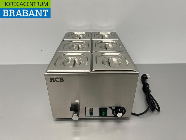RVS HCB Bain marie 6 x 1/6 GN 230V Horeca, Zakelijke goederen, Horeca | Keukenapparatuur, Ophalen of Verzenden