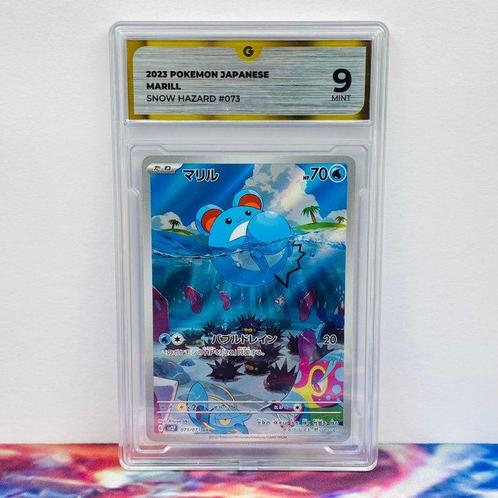 Pokémon Graded card - Marill #073 Snow Hazard - Pokémon - GG, Hobby en Vrije tijd, Verzamelkaartspellen | Pokémon