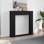 vidaXL Haardombouw Zwarte Eiken 100x20x100 cm Technisch Hout, Huis en Inrichting, Kachels, Verzenden, Nieuw