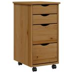Verrijdbare Ladekast Grenen MOSS - Tweede kansje voor jou..., Huis en Inrichting, Minder dan 50 cm, Verzenden, Nieuw, 3 of 4 laden