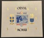 België 1942 - Orval blok met MEERVOUDIGE CURIOSITEIT :, Postzegels en Munten, Gestempeld