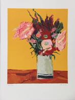 Arthur Van Hecke (1924-2003) - Bouquet sur fond jaune