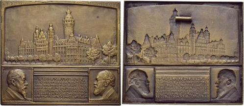 Bronze-plakette 1905 Sachsen-leipzig, Stadt, Postzegels en Munten, Munten | Europa | Niet-Euromunten, België, Verzenden