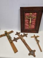 Antiek Crucifix (4) - Hout - 1900-1910