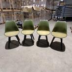 Groene kunststof kuipstoel met gestoffeerde zitting –, Ophalen of Verzenden, Nieuw in verpakking