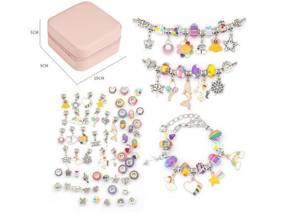 Veiling - DIY armbanden set voor kids - regenboog kralen en, Hobby en Vrije tijd, Kralen en Sieraden maken