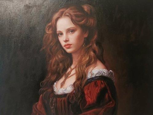 Mario Silano (1973) - Bellezza rinascimentale + Elegant,, Antiek en Kunst, Kunst | Schilderijen | Klassiek