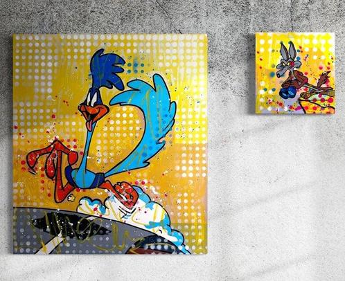 Moabit - Wile E. Coyote and the Road Runner X Catch Me If, Antiquités & Art, Art | Peinture | Moderne