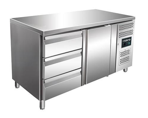 SARO Gekoelde werkbank met 1 deur en 1x set van 3 lades - KY, Zakelijke goederen, Horeca | Keukenapparatuur, Koelen en Vriezen
