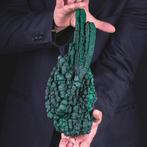 Malachite stalactitique Malachite botryoïdale exceptionnelle, Verzamelen, Mineralen en Fossielen