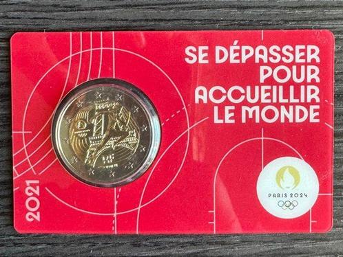Frankrijk. 2 Euro 2021 Olympic Games Paris 2024 (5, Postzegels en Munten, Munten | Europa | Euromunten