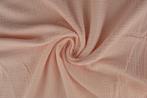 10 meter double gauze stof - Baby roze - 100% katoen, 200 cm of meer, Nieuw, 120 cm of meer, Roze