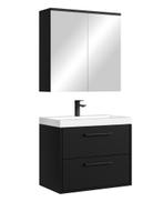 Badkamermeubel Set Florence 01 60 cm – Mat zwart, Verzenden, Nieuw