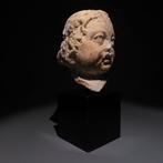 Romain antique Marbre Figure de tête dÉros. 1er-3e siècle