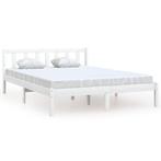 Massief Houten Bed 135x190 - Tweede Kansje! - Kwaliteit, Huis en Inrichting, Slaapkamer | Bedden, Verzenden, Wit, Nieuw, Twijfelaar