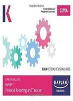 F1 FINANCIAL REPORTING AND TAXATION - REVISION CARDS By, Zo goed als nieuw, Kaplan Publishing, Verzenden