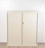 Drentea roldeurkast, creme, 138x120 cm, incl. 3 legborden, Ophalen of Verzenden, Gebruikt