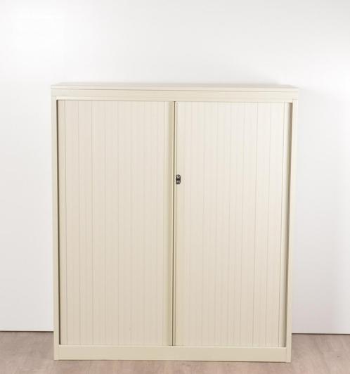 Drentea roldeurkast, creme, 138x120 cm, incl. 3 legborden, Huis en Inrichting, Kasten | Roldeurkasten en Archiefkasten, Gebruikt