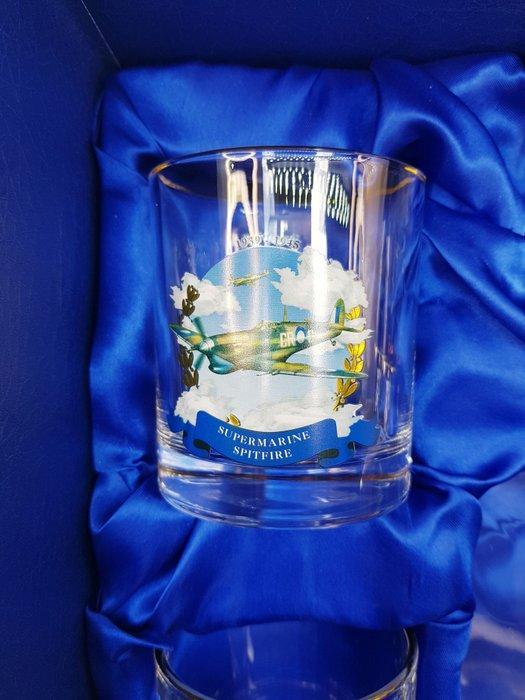 Bradford Exchange Heroes of the sky decanter set met, Antiek en Kunst, Antiek | Wandborden en Tegels