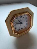 Tafelklok, Wekker - Cartier - Metaal, Emaille, Verguld -, Antiek en Kunst, Antiek | Klokken