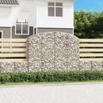 vidaXL Schanskorf gewelfd 200x50x160/180 cm gegalvaniseerd, Verzenden, Nieuw