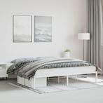 vidaXL Cadre de lit métal blanc 193x203 cm, Maison & Meubles, Chambre à coucher | Lits, Neuf, Verzenden