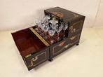 Armoire à liqueurs - Bois d’ébène - Cave à liqueurs de 20, Antiek en Kunst