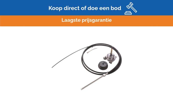 Bieden: Vetus HZFKIT10 ZF manual steering kit 10 ft stainle, Watersport en Boten, Bootonderdelen, Ophalen of Verzenden