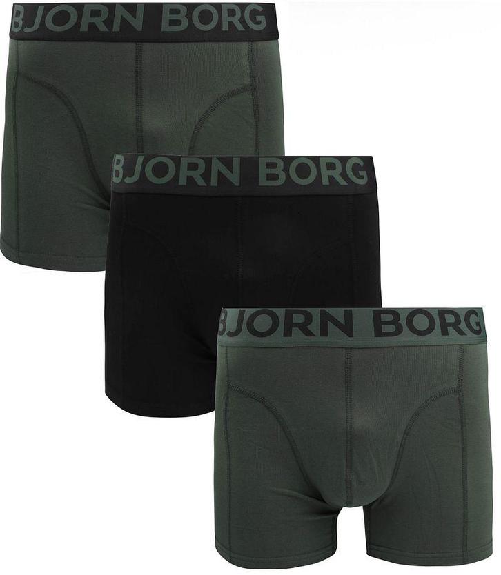 Bjorn Borg Boxers 3Pack Groen maat M Heren, Kleding | Heren, Ondergoed, Boxer, Verzenden