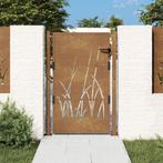 Poort grasontwerp 105x155 cm cortenstaal, Verzenden, Nieuw