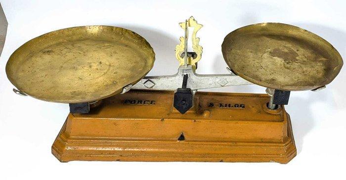 FORCE - Balans of weegschaal - Modello Roberval - Gietijzer,, Antiek en Kunst, Antiek | Overige Antiek