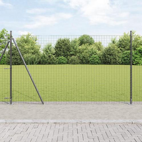 vidaXL Hekposten Set 13 pcs Grijs Ø32mm 160 cm Beton, Tuin en Terras, Palen, Balken en Planken, Nieuw, Verzenden