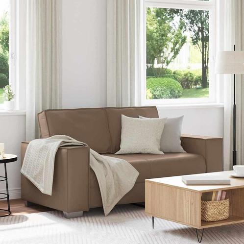 vidaXL Loveseat Sofa Cappuccino 120 cm Kunstleer, Huis en Inrichting, Zetels | Zetels, Nieuw, Verzenden