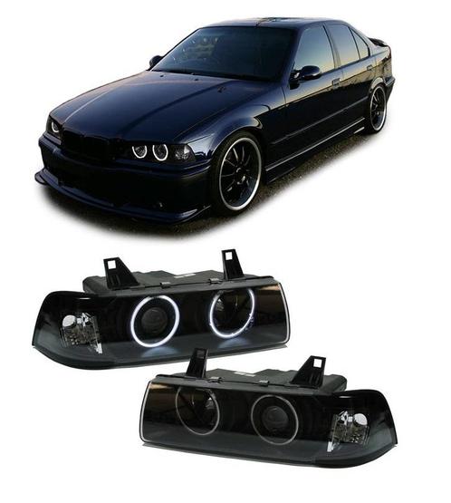 Xenon Look Koplampen met CCFL Angel Eyes voor BMW 3 Serie E3, Auto diversen, Tuning en Styling, Ophalen of Verzenden